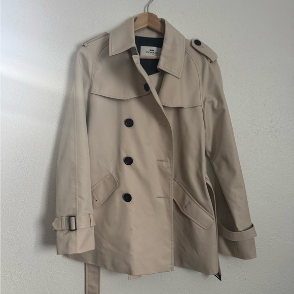 Coach Beige Trench Coat - Picture 1 of 3